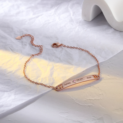 Personalised Matching Braided Couple Bracelets Custom Names Bracelets Valentine's Day Gifts for Couple-Jessemade AU