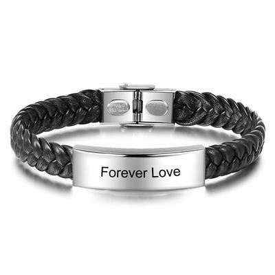 Personalised Men's Engraving Bracelet For Him Gift for Dad-Jessemade AU