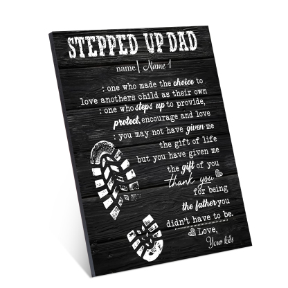 Father's Day Gifts To Dad Photo Frame Wood Signs Keepsake-Jessemade AU