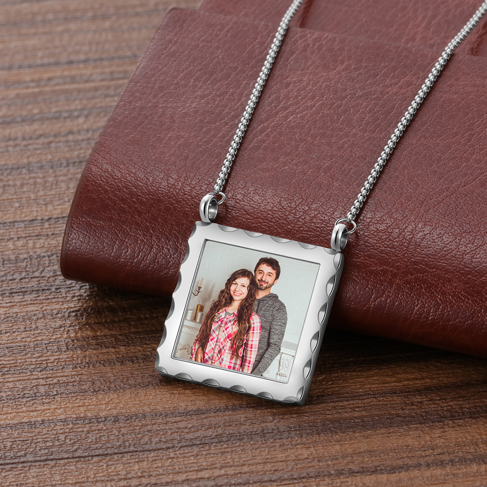 Personalised Photo Necklace Custom Picture Necklace Message Gifts For Her-Jessemade AU