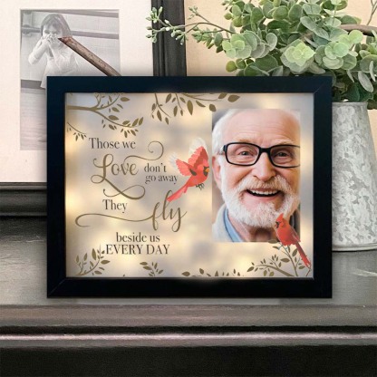 Personalised Photo Frame Lighted Shadow Box Memorial Gift "Those We Love Don't Go Away"-Jessemade AU