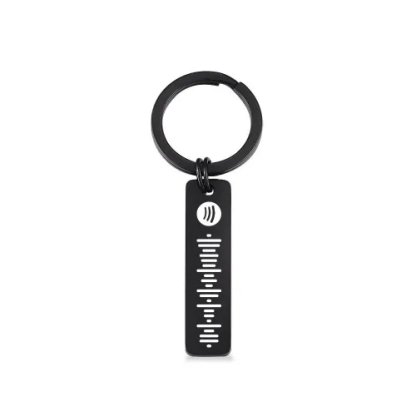 Personalised Music Spotify Code Keychain Gifts For Him-Jessemade AU