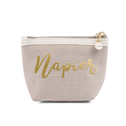 Personalised Name Cosmetic Bag Custom Makeup Bag Zipper Storage Bag Gifts for Ladies Girls-Jessemade AU