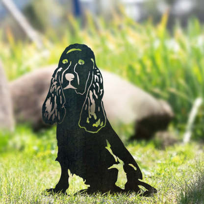 Cocker Spaniel Metal Dog Silhouette Garden Yard Decoration-Jessemade AU