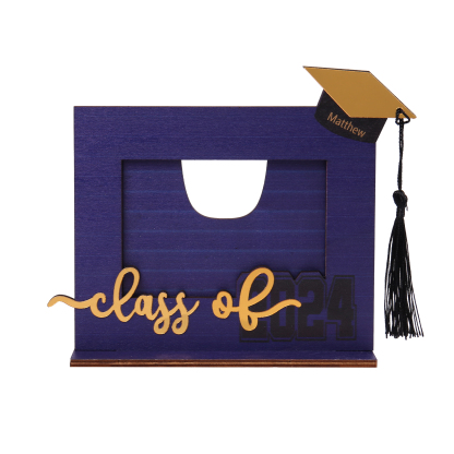 Class of 2024 Personalised Graduation Photo Frame Custom Name & Photo Wooden Frame Creative Gifts-Jessemade AU