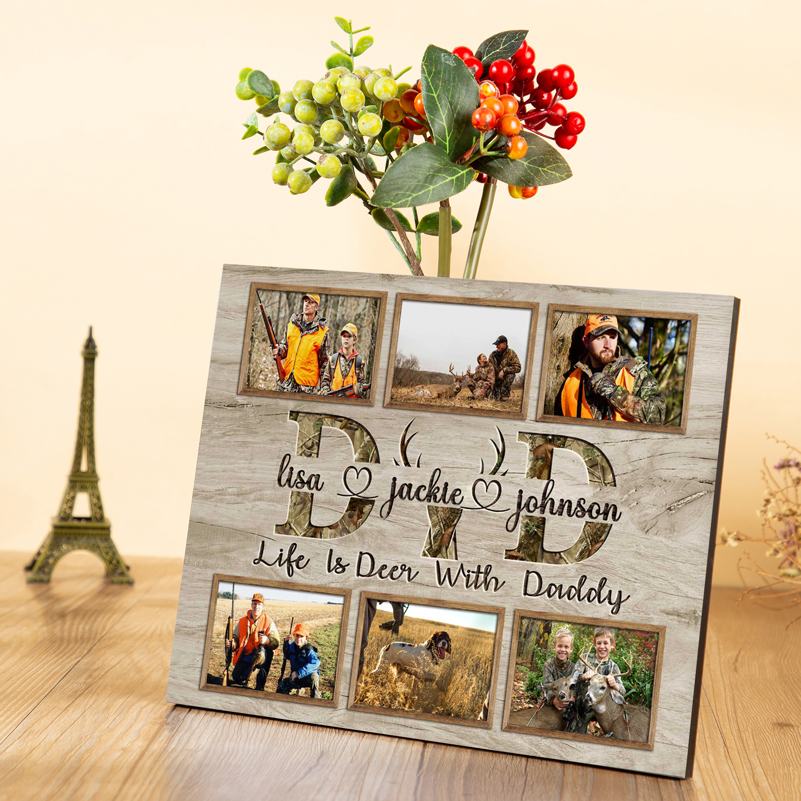 Photo Frame Keepsake Wood Signs Father's Day Gifts-Jessemade AU