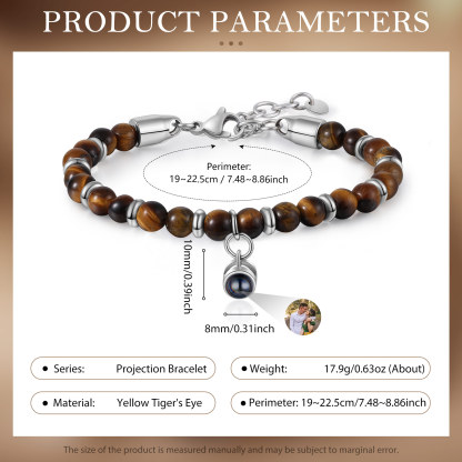 Personalised Projection Bracelet Custom Photo Bracelets Adjustable Bracelet Creative Gift for Him/Her-Jessemade AU