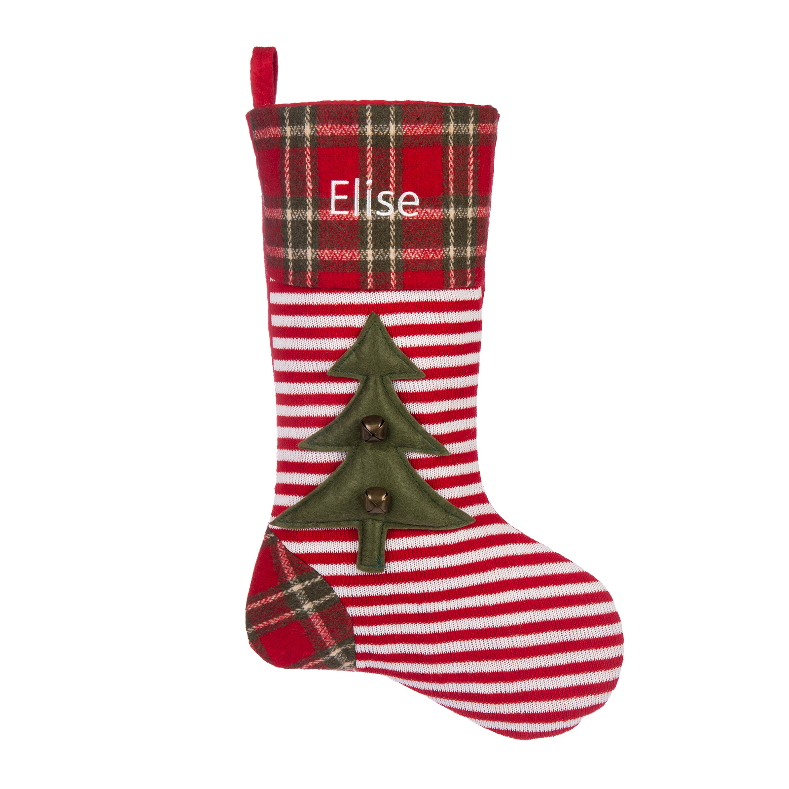 Personalised Christmas Stocking Ornaments Custom 1 Name Gift Bag Christmas Gifts for Family and Friends-Jessemade AU