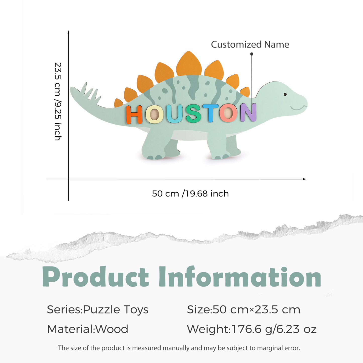 Customised Kid's Wooden Name Puzzle Toy for Toddlers Early Learning Child Toy-Jessemade AU