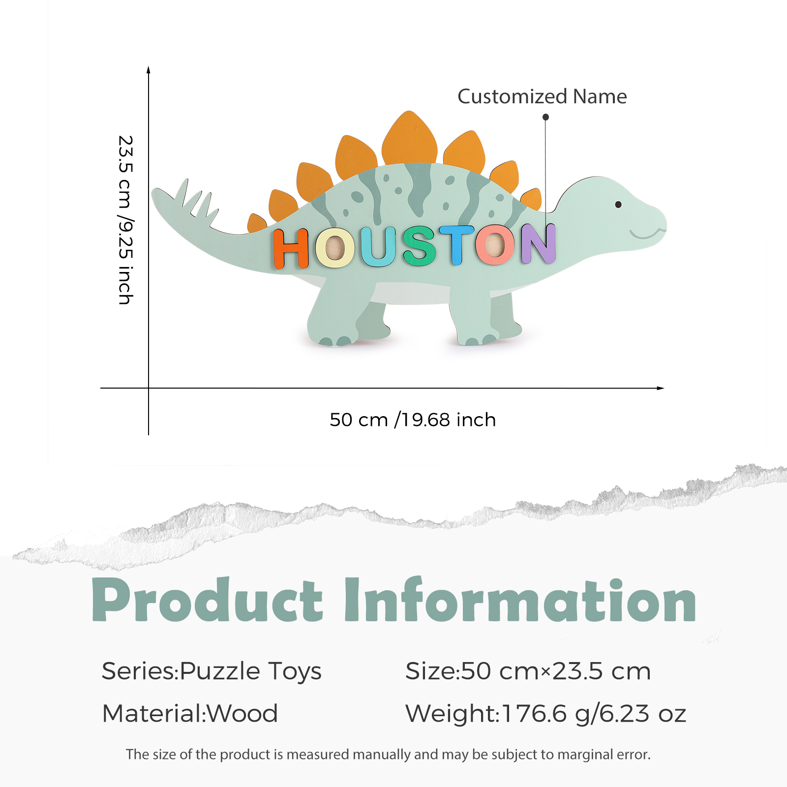 Customised Kid's Wooden Name Puzzle Toy for Toddlers Early Learning Child Toy-Jessemade AU