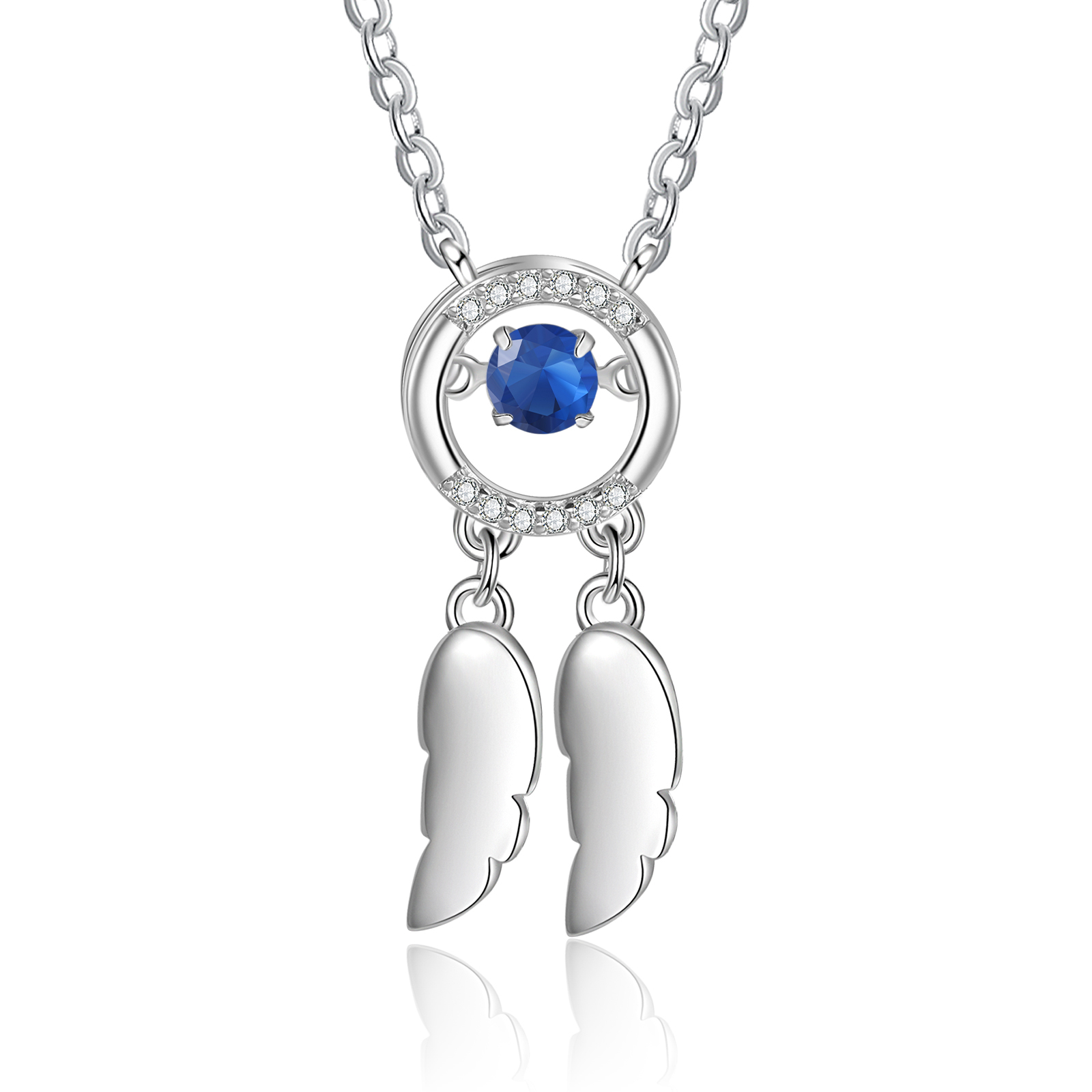 Personalised Dream Catcher Necklace with Dancing Stone Custom 2 Names Necklace-Jessemade AU