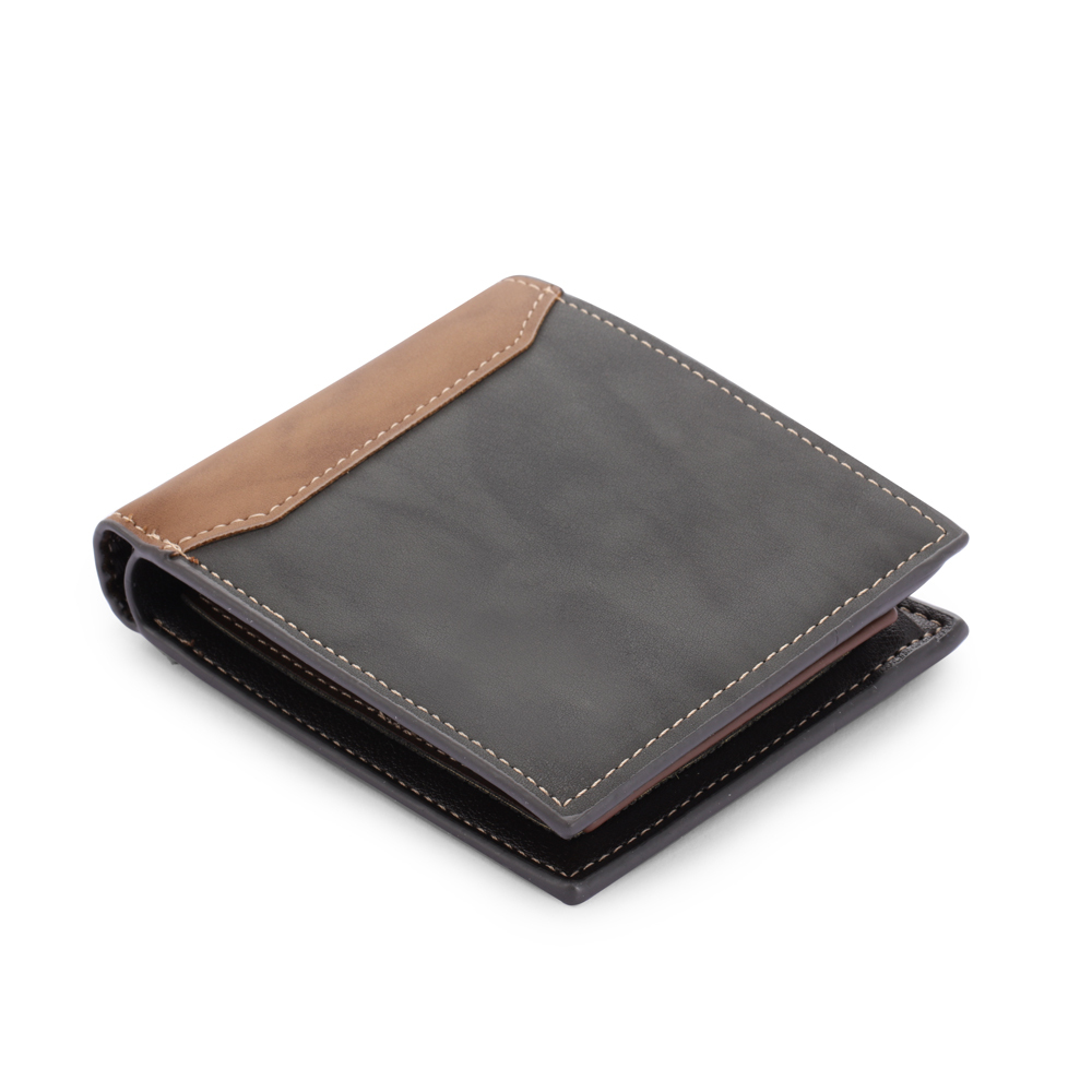 Personalised Leather Wallet Engraved Photo Short Purse Gifts For Men