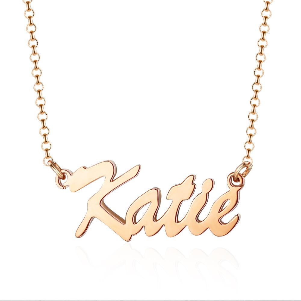 Personalised Necklace Custom 1 Name Necklace Gift For Women-Jessemade AU