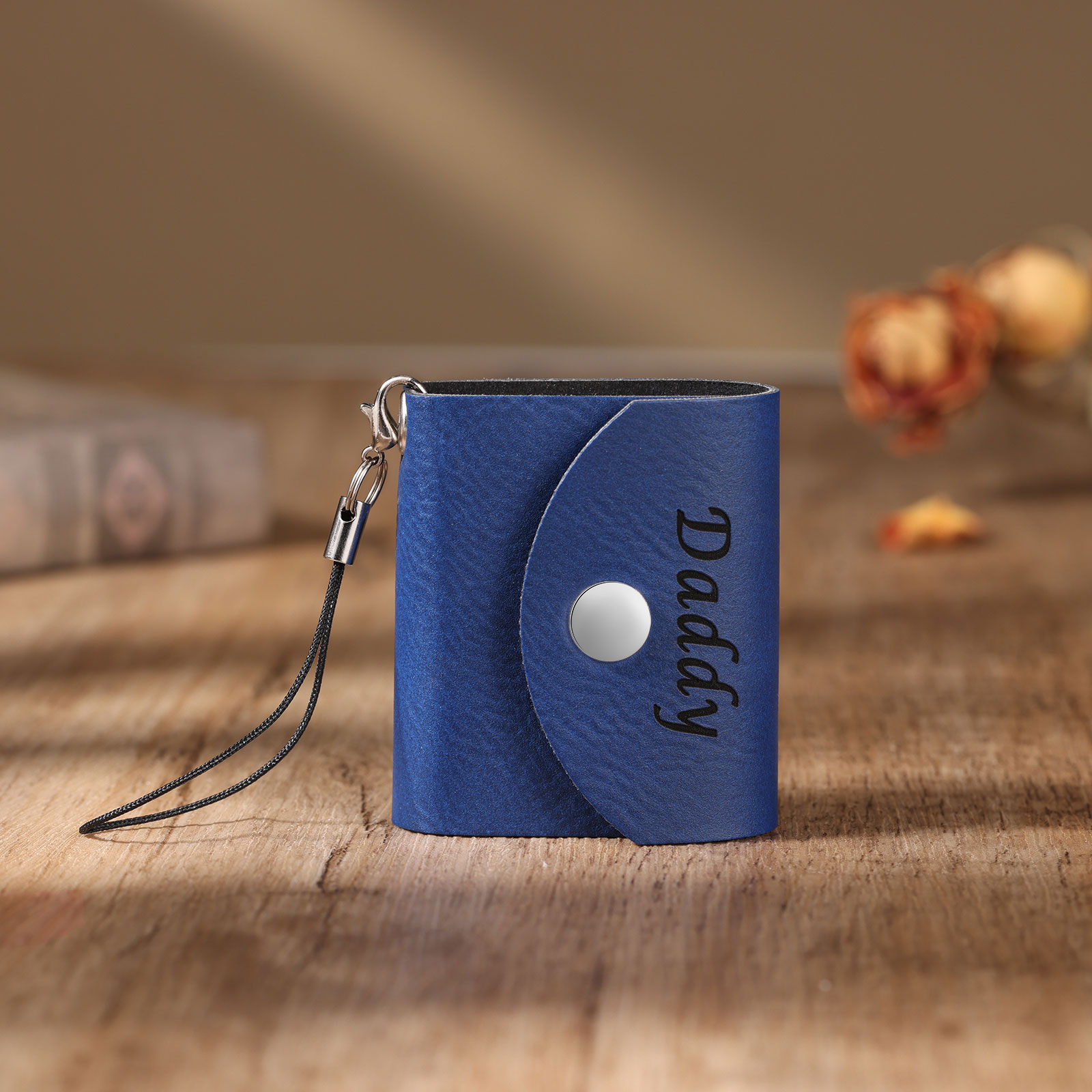 10 Photos - Personalised Mini Album Keychain Customised Photo & Name Leather Keychain Romantic Gift for Her-Jessemade AU