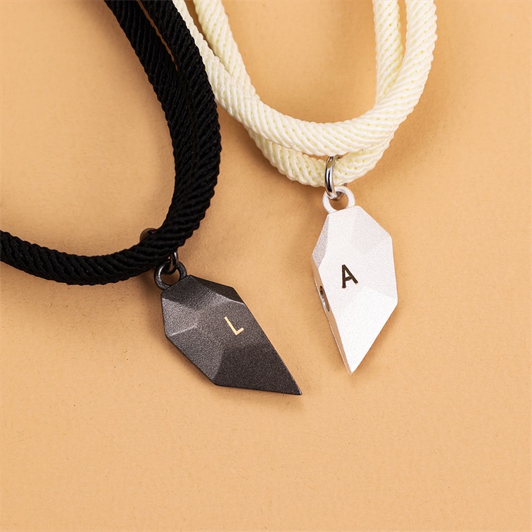 Personalised Couple Magnetic Bracelet Set Two Souls One Heart Matching Bracelet-Jessemade AU