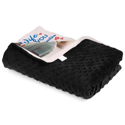 To My Wife Personalised Couple Blanket Engrave Photo Sweet Gift For Her "Thank you for being my great life partner"-Jessemade AU