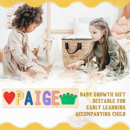 Personalised Kid's Wooden Name Alphabet Puzzle Toy for Toddlers Early Learning Child Toy-Jessemade AU