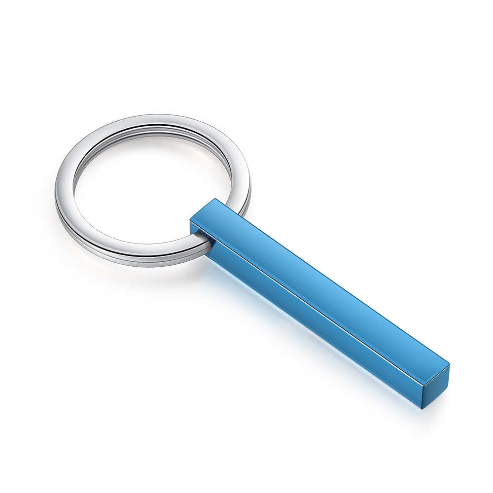 Personalised 3D Bar Keychain 4 Side Vertical Bar Keychain Gifts For Her-Jessemade AU