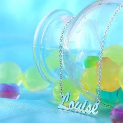 Personalised Necklace Custom 1 Name Necklace Gift For Women-Jessemade AU