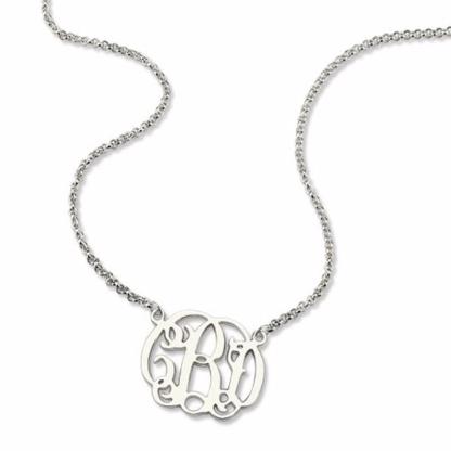 Monogram  Name Necklace for Women Jewelry-Jessemade AU