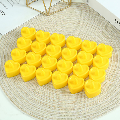 1 Piece Red Electronic Candle Heart-Shaped Night Light LED Romantic Decorations-Jessemade AU