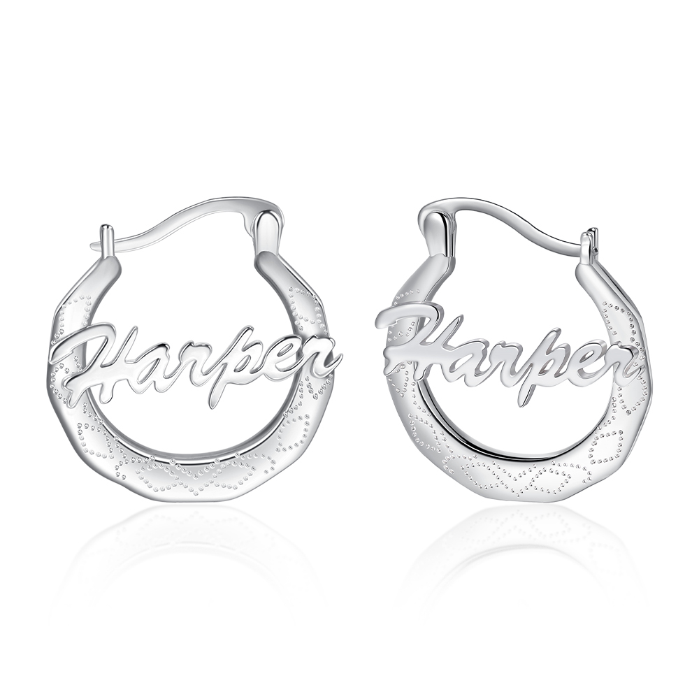 Personalised Hoop Name Earrings for Her-Jessemade AU