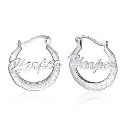 Personalised Hoop Name Earrings for Her-Jessemade AU