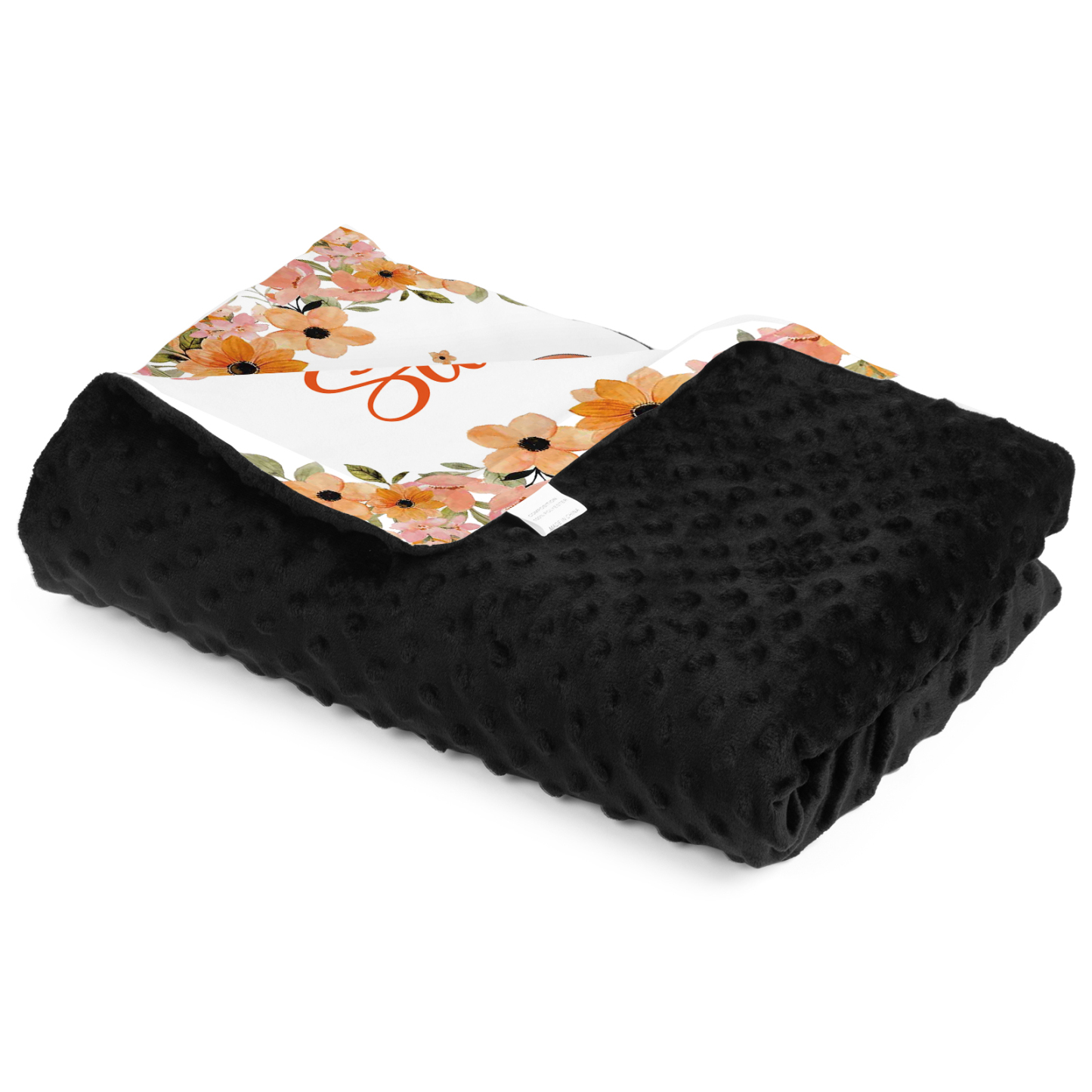 Personalised Hippo Blanket Custom Name Cute Cartoon Blanket-Jessemade AU