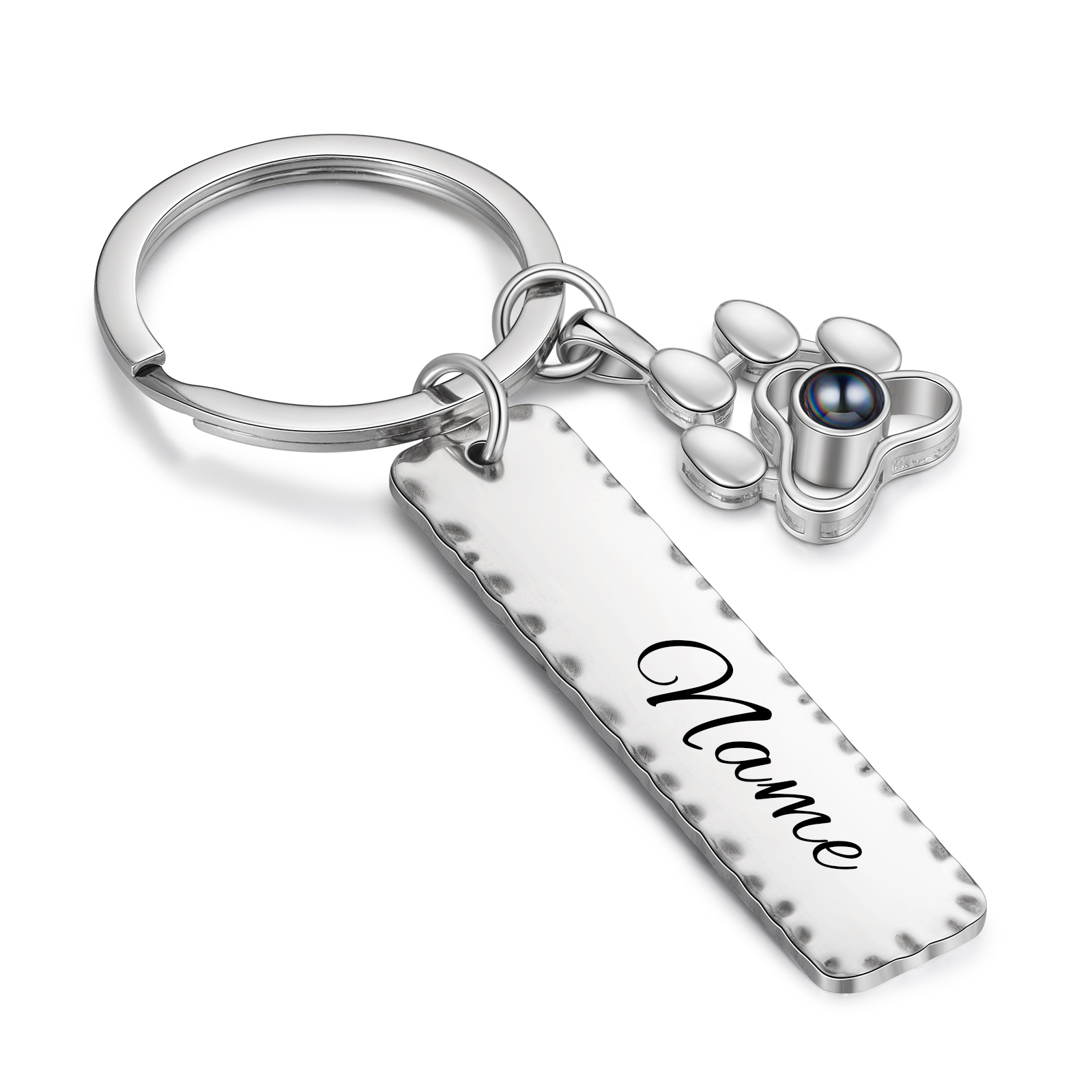 Personalised Projection Keychain Custom Photo & Name Keyring Gift For Family/Friend/Couple-Jessemade AU