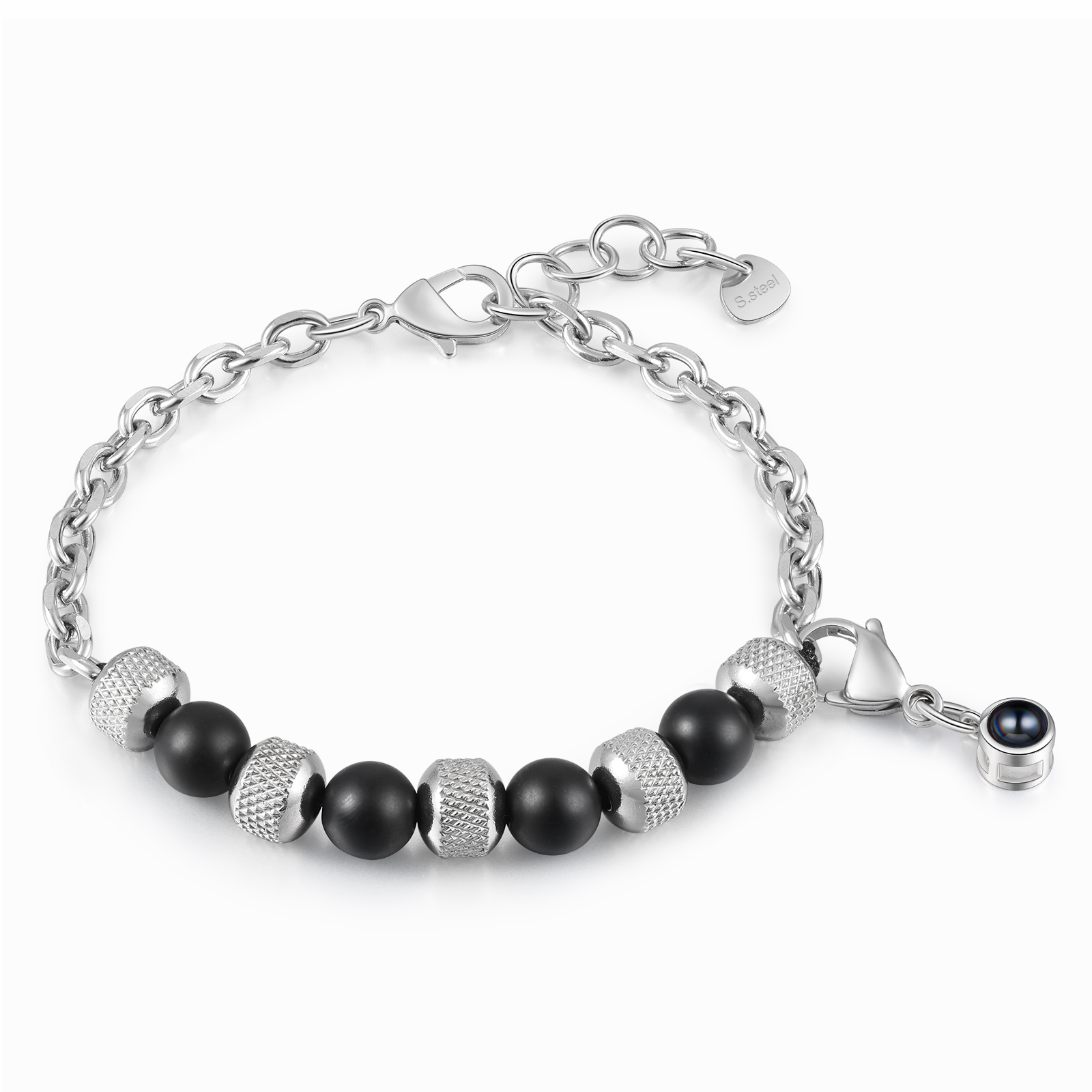 Personalised Projection Bracelet Custom Photo Bracelets Stainless Steel Adjustable Bracelet Creative Gift for Women/Girls-Jessemade AU