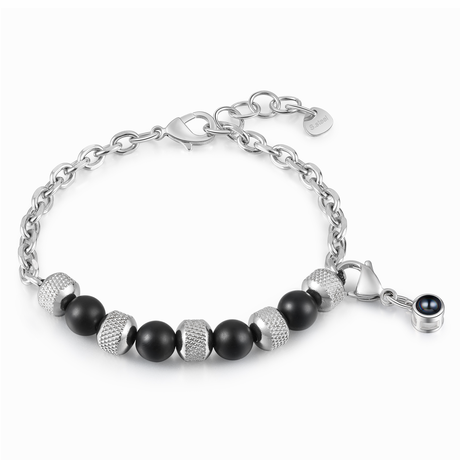 Personalised Projection Bracelet Custom Photo Bracelets Stainless Steel Adjustable Bracelet Creative Gift for Women/Girls-Jessemade AU