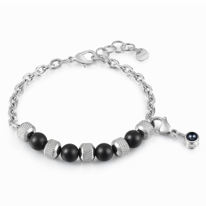 Personalised Projection Bracelet Custom Photo Bracelets Stainless Steel Adjustable Bracelet Creative Gift for Women/Girls-Jessemade AU