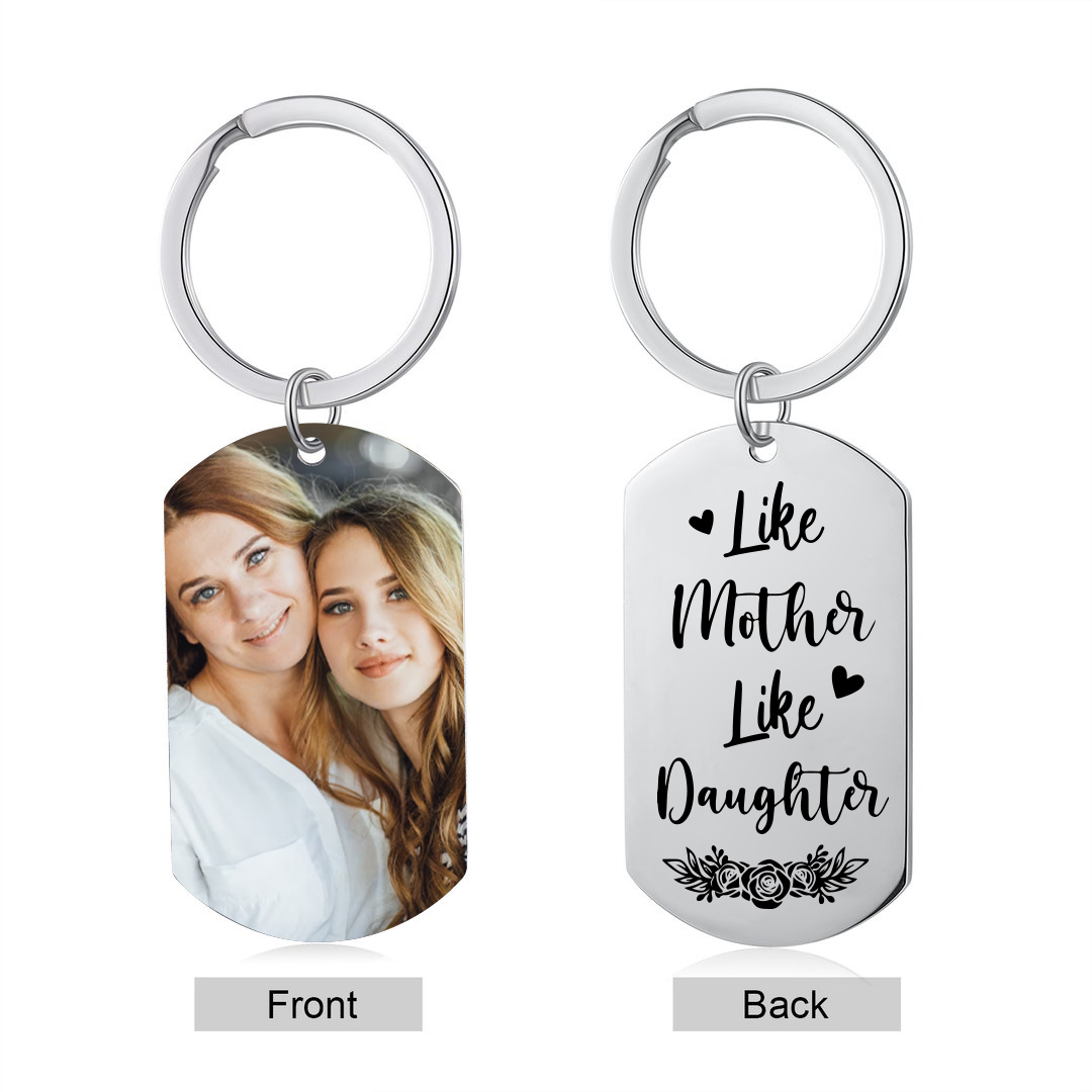 Personalised Photo Keychain Gifts for Mom-Like Mother Like Daughter-Jessemade AU