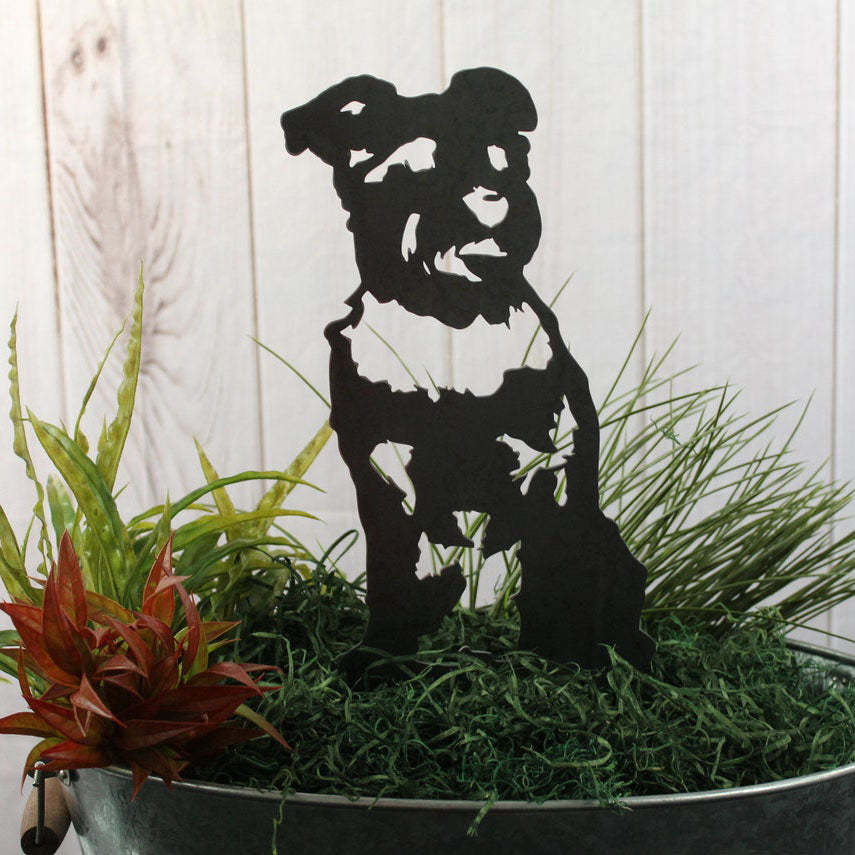 Schnauzer Metal Dog Silhouette Garden Yard Decoration-Jessemade AU