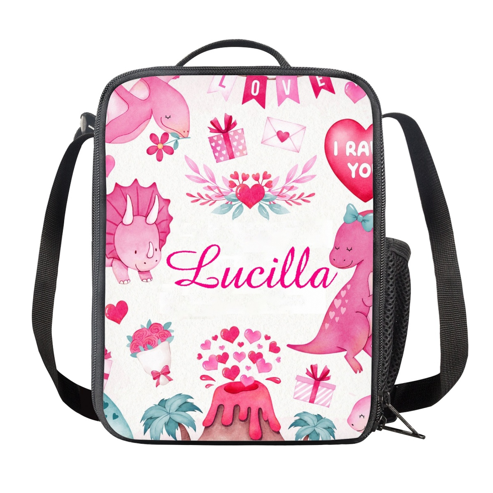 Custom Name Lunch Bag Personalised Cartoon Island Lunch Box  Gifts for Kids-Jessemade AU