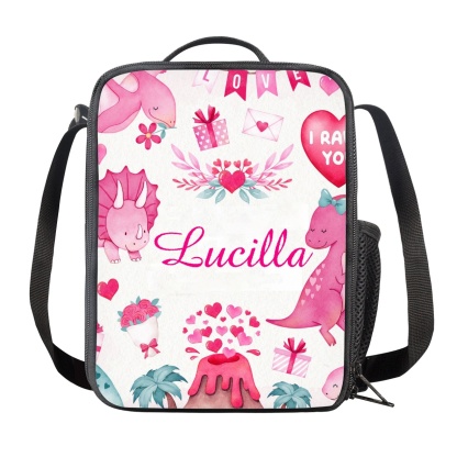 Custom Name Lunch Bag Personalised Cartoon Island Lunch Box  Gifts for Kids-Jessemade AU