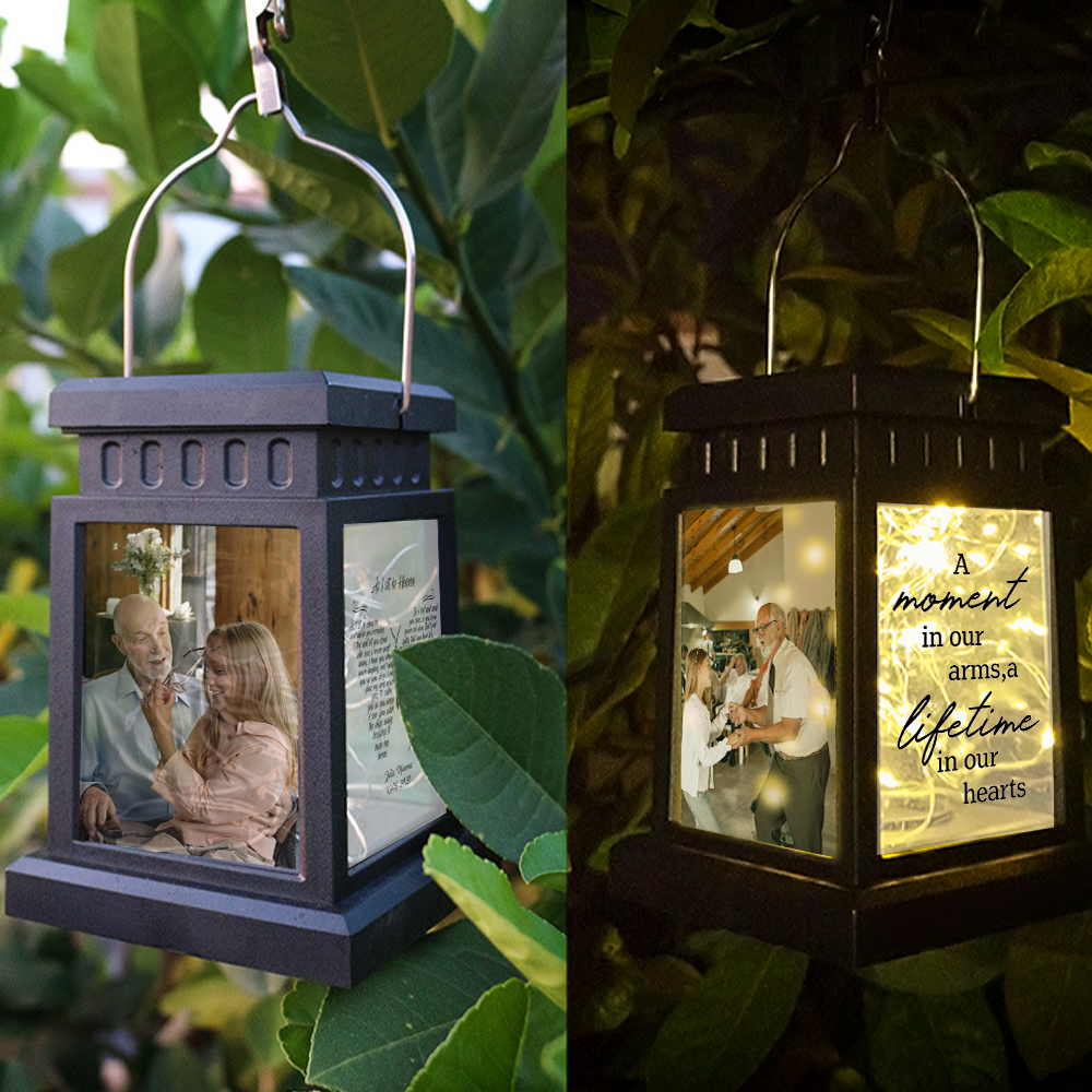 Personalised Photo Lantern Lamp As I Sit in Heaven Memorial Sympathy gift-Jessemade AU