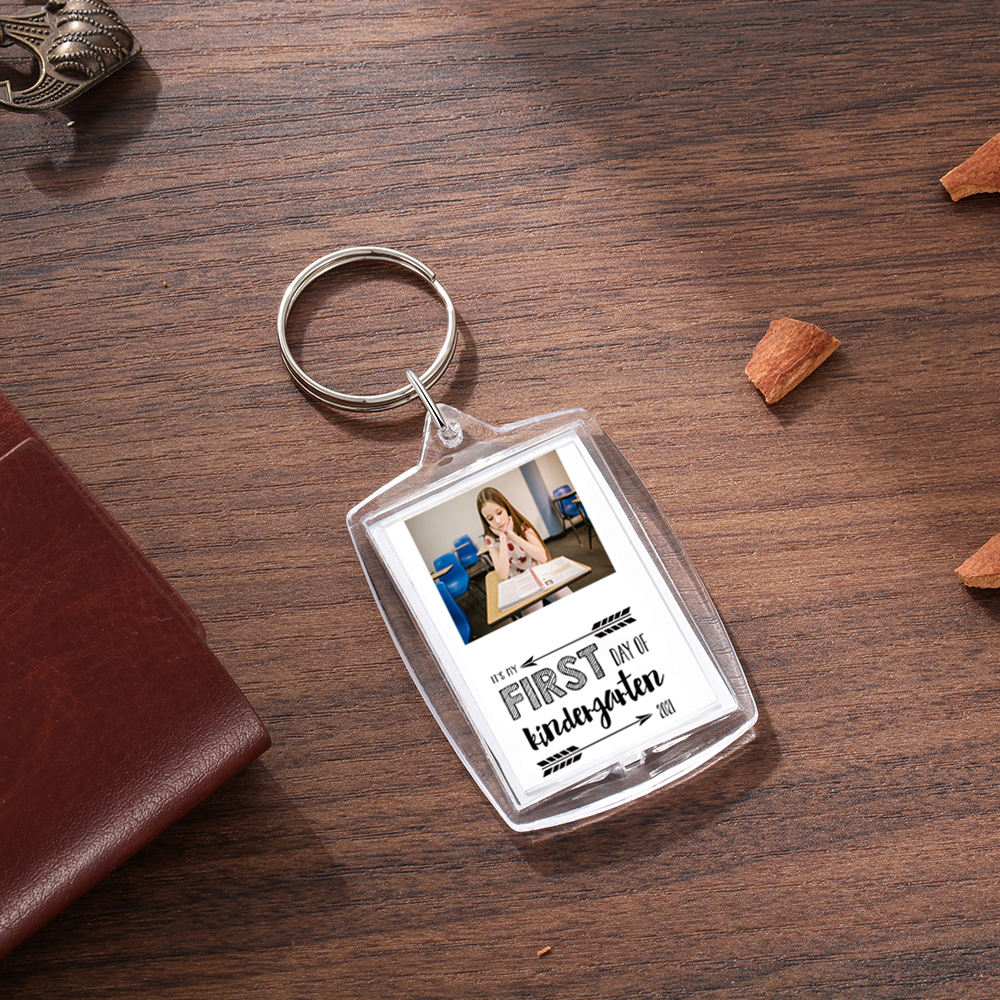 First Day Of Kindergarten-Personalised Photo Keychain Gifts For Kids-Jessemade AU