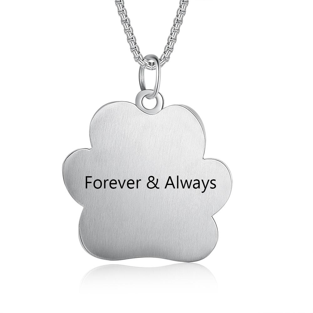 Personalised Paw Necklace Custom Photo Necklace Gifts For Her-Jessemade AU