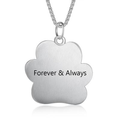 Personalised Paw Necklace Custom Photo Necklace Gifts For Her-Jessemade AU