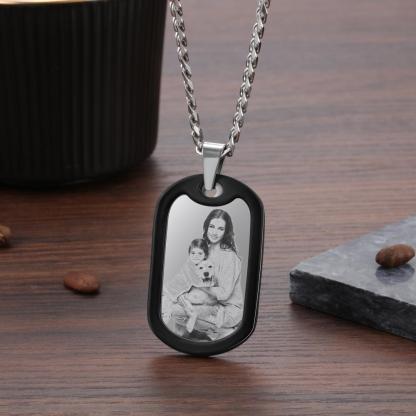 Personalised Date Necklace Custom 1 Photo Necklace Gifts For Him-Jessemade AU