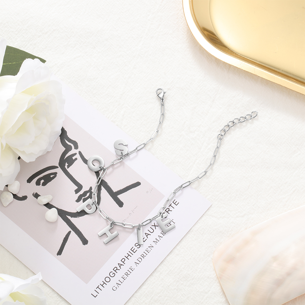Personalised 8 Letters Bracelet-Jessemade AU