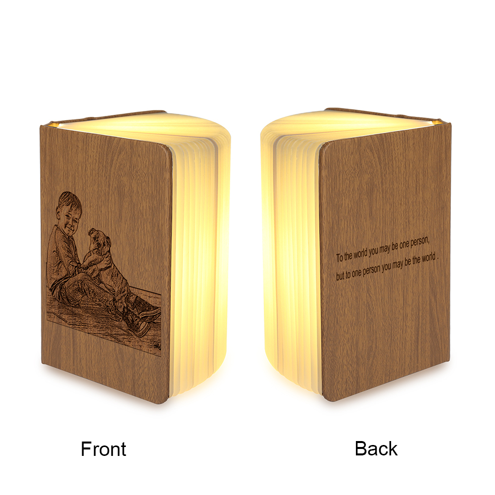 PU Folding Magnetic Glowing LED Book Lamp-Jessemade AU