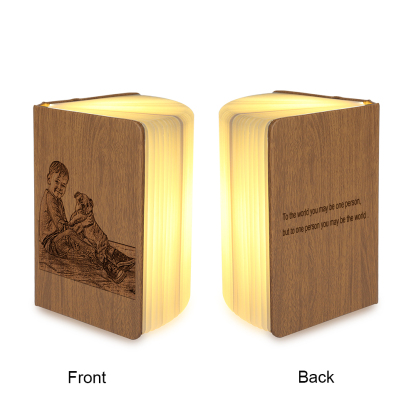 PU Folding Magnetic Glowing LED Book Lamp-Jessemade AU