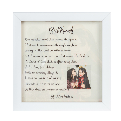 Personalised Photo Custom Name LED Night Light Picture Frame-Jessemade AU