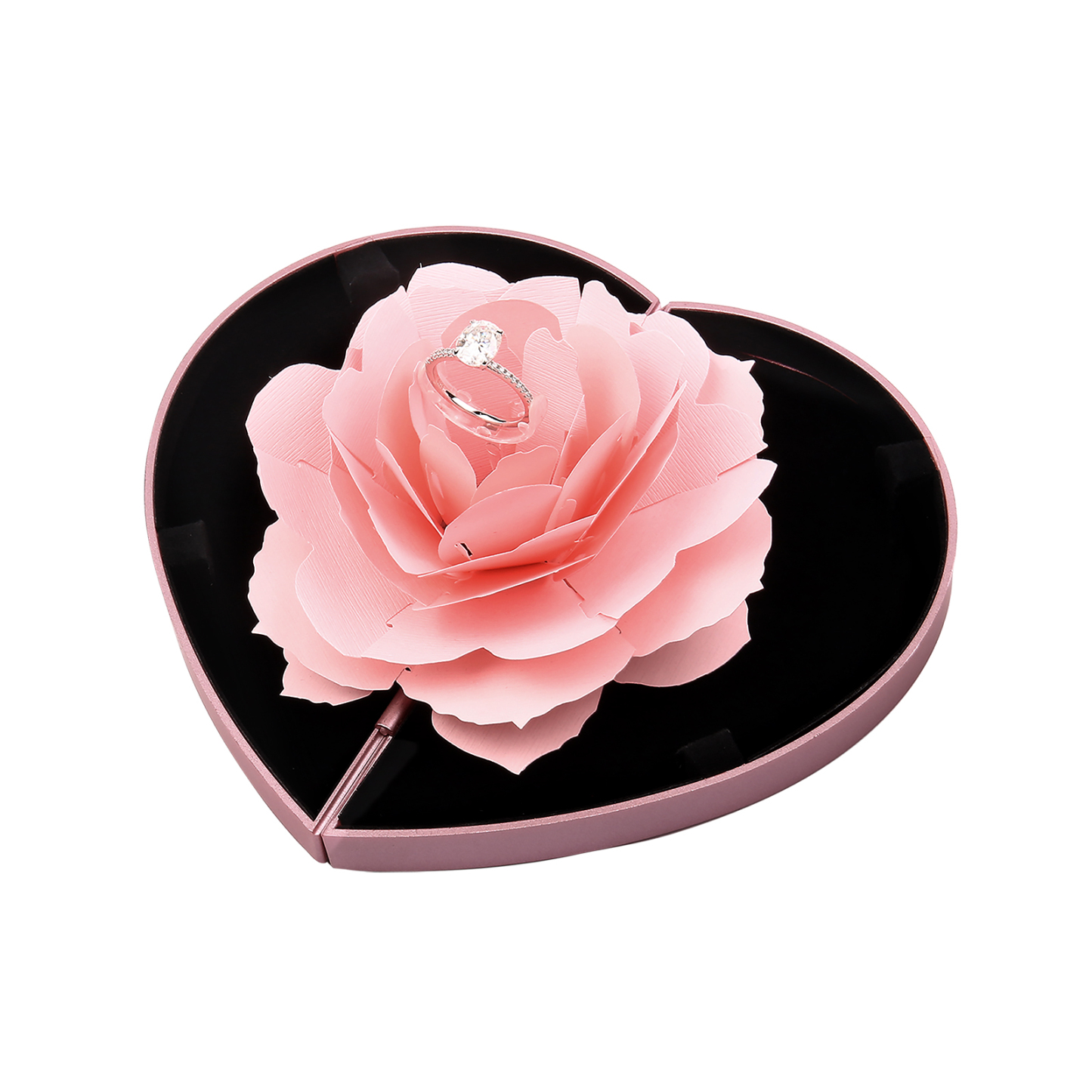 Ring Gift Box Rose Exquisite Jewelry Box Valentine's Day Gift Packaging Box-Jessemade AU