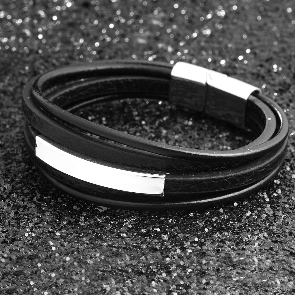 Genuine Leather Bracelets For Men's Bracelets & Bangles  Gift for Dad-Jessemade AU