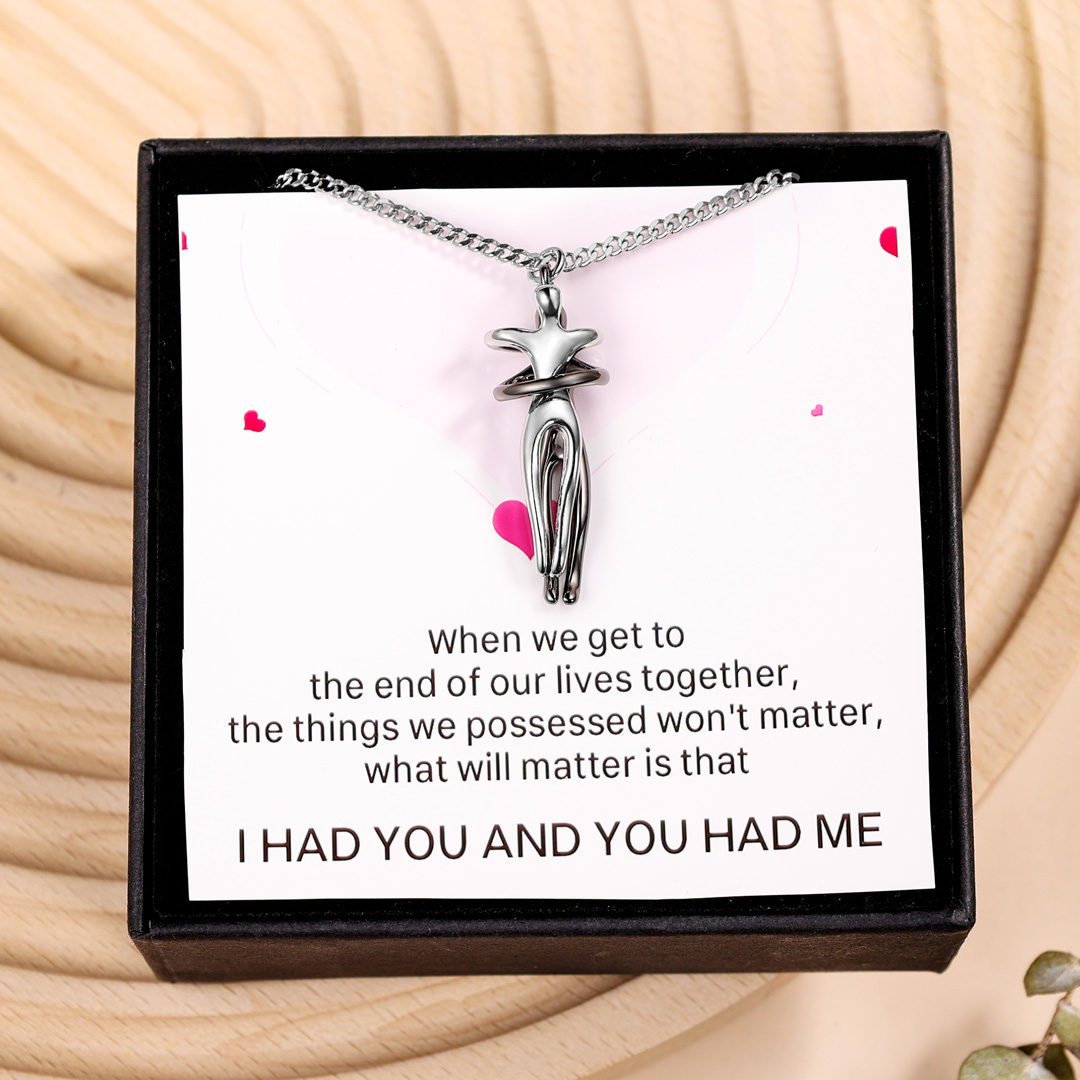 Couple Hug Necklace Valentine's Day Gifts for Couple-Jessemade AU