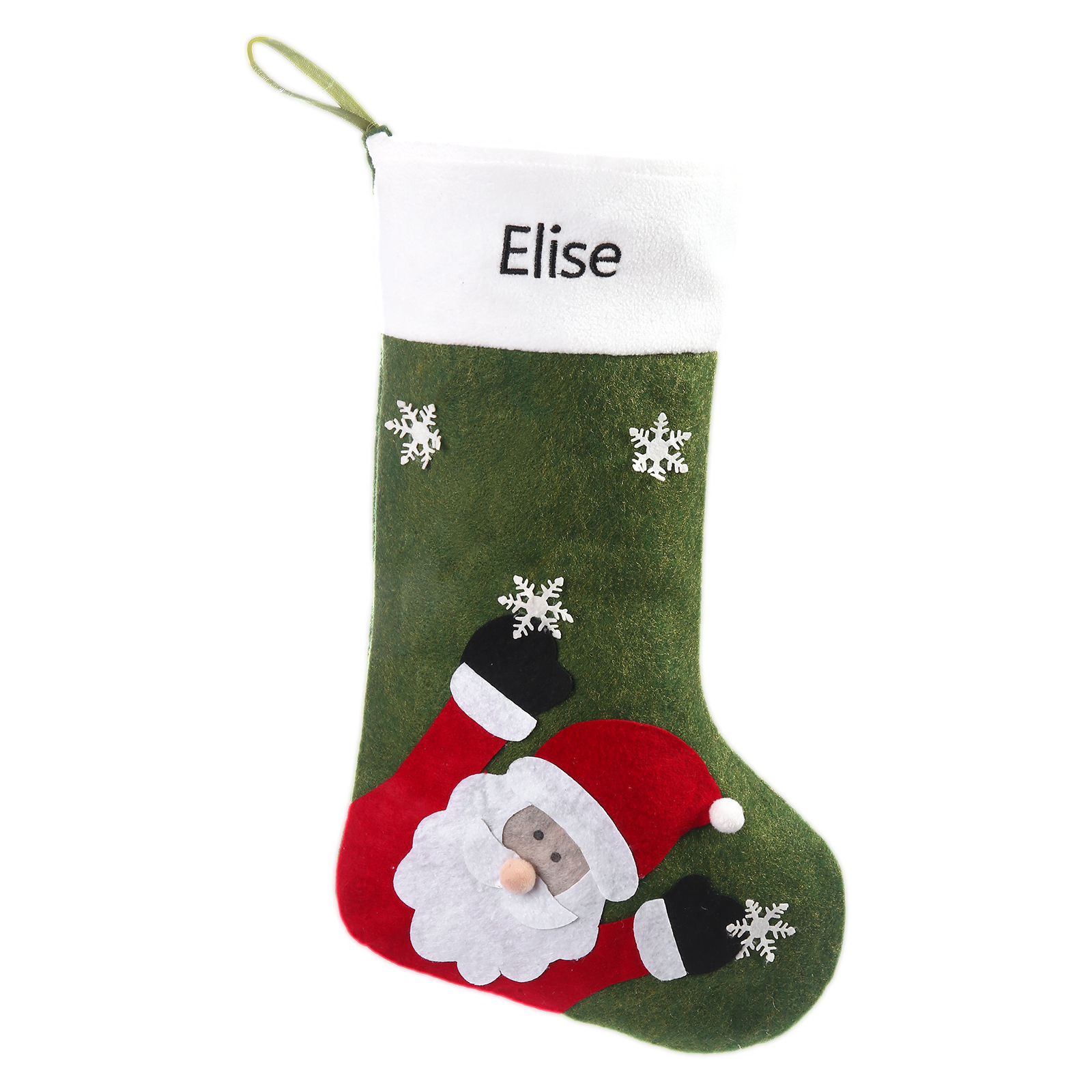 Personalised Christmas Stocking Ornaments Custom 1 Name Christmas Socks Gifts for Family Friends-Jessemade AU