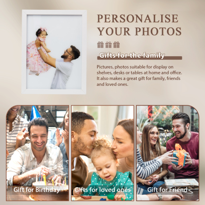 Custom Photo Night Light Frame Changeable Colour Lamp Personalised Gifts Home Decor-Jessemade AU